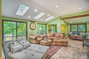 Rustic Stamford Lakehouse with Wraparound Deck!